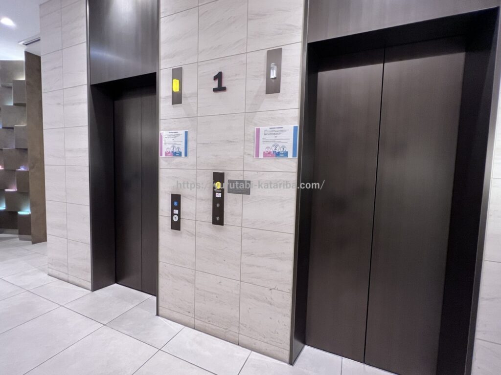 ホテルJALシティ羽田ウエストウイングのエレベーター